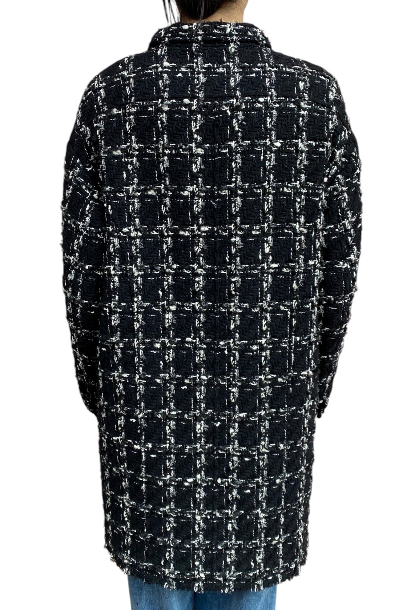 Giambattista Valli Black Tweed Coat  - 40 / US 6