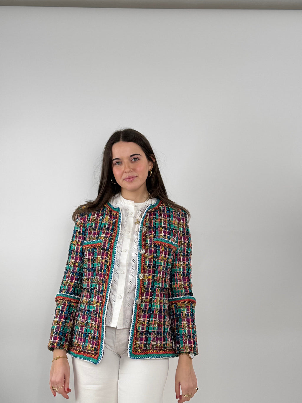 Chanel 2017 Tweed Pattern Evening Jacket  by Karl Lagerfeld