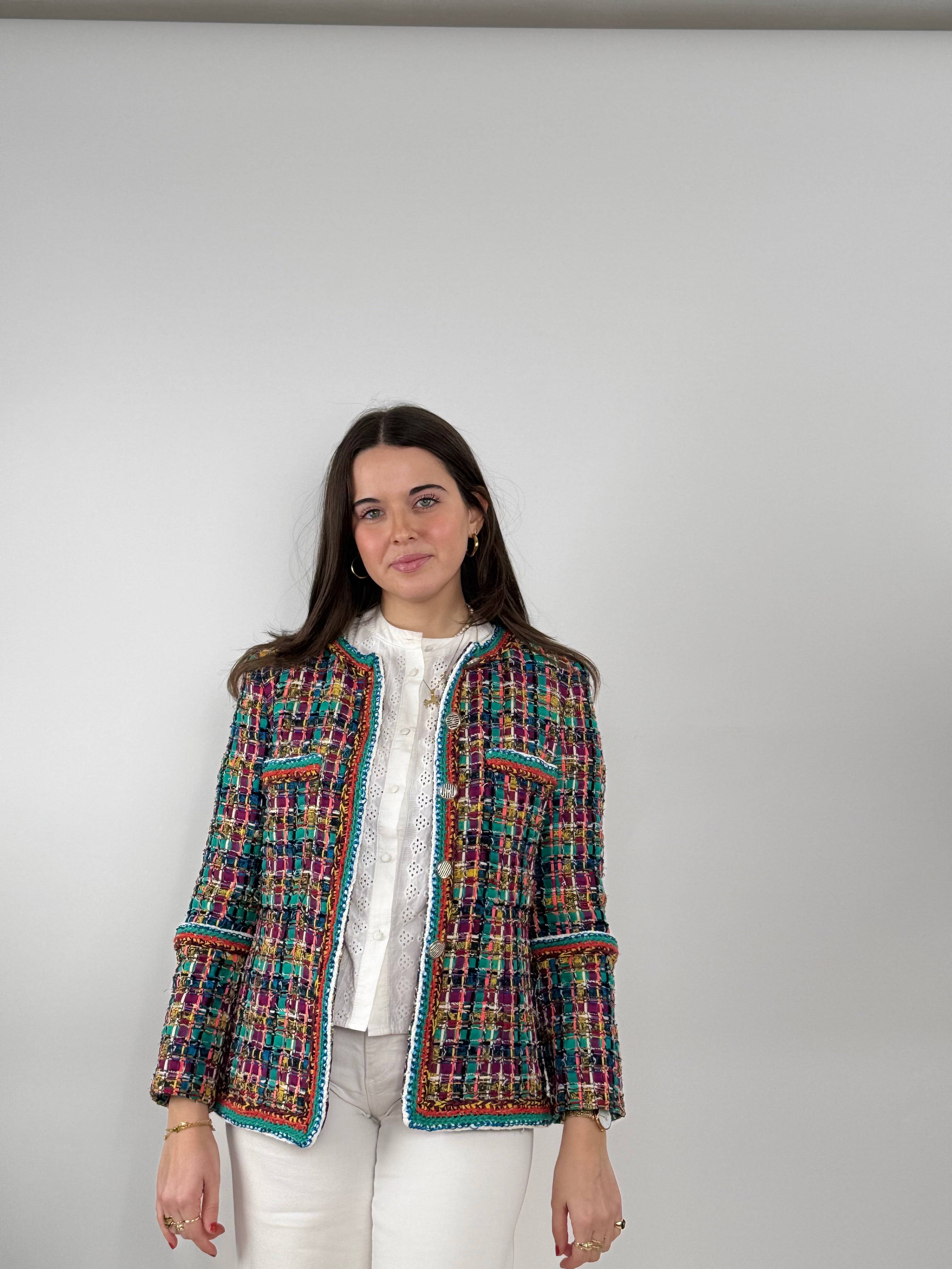 Chanel 2017 Tweed Pattern Evening Jacket  by Karl Lagerfeld