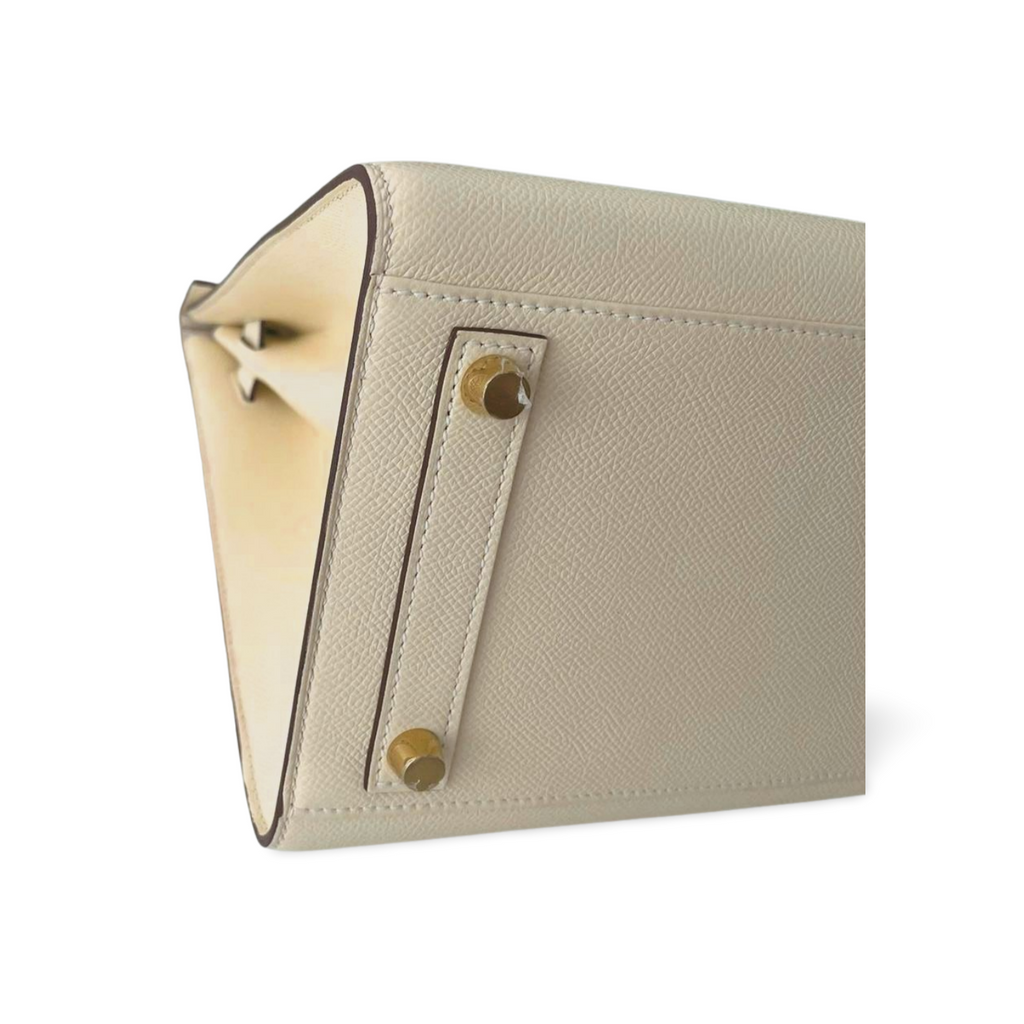 Hermes Birkin Bag 30cm Sellier in Nata Epsom Leather Gold Hardware 2021