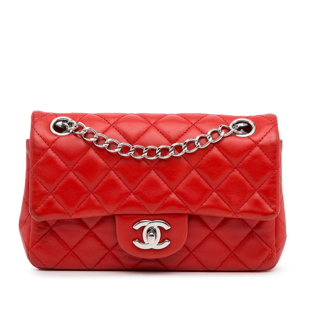 Classic Single Flap Bag Quilted Lambskin Mini