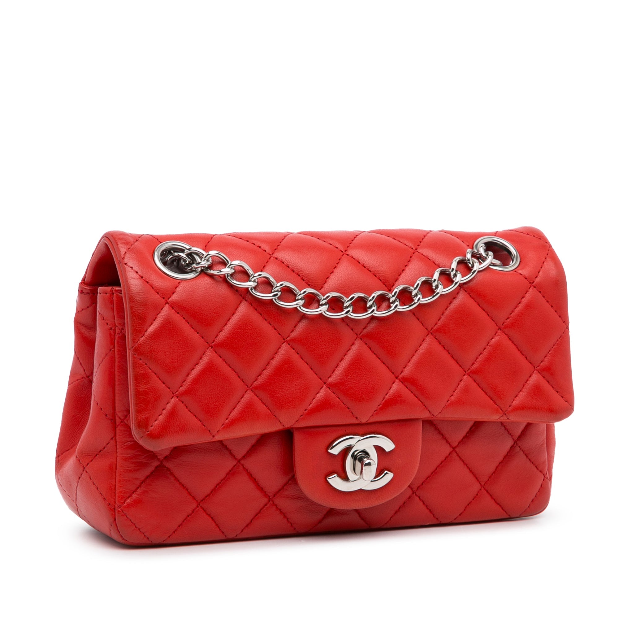 Classic Single Flap Bag Quilted Lambskin Mini