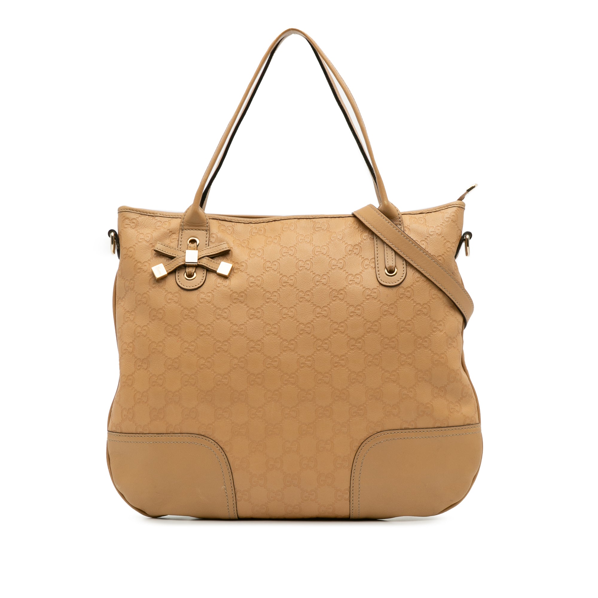 Heart Bit Zip Tote Guccissima Leather Medium
