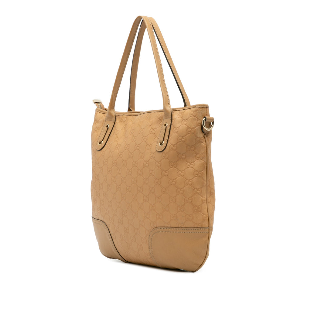 Heart Bit Zip Tote Guccissima Leather Medium