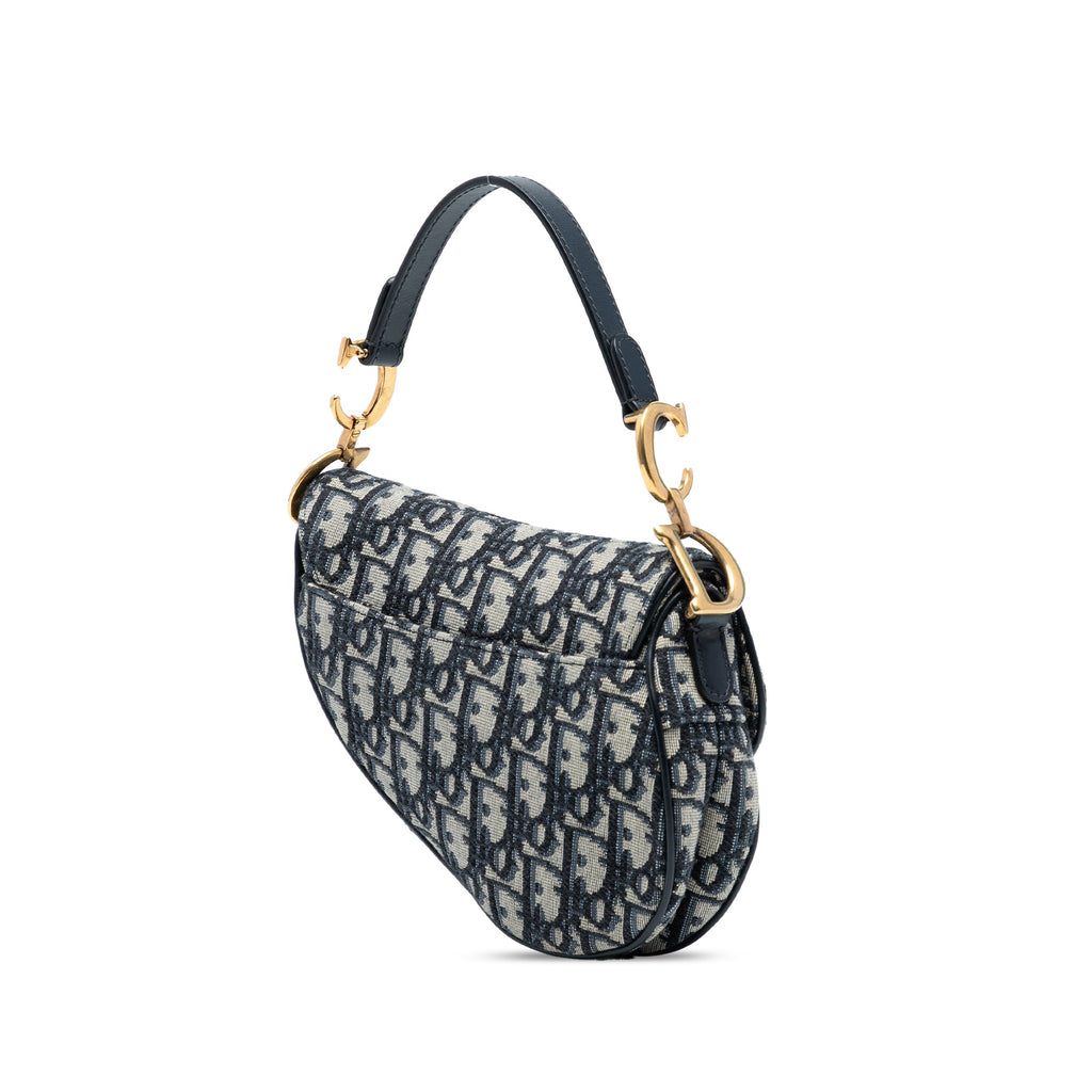 Saddle Handbag Oblique Canvas Mini