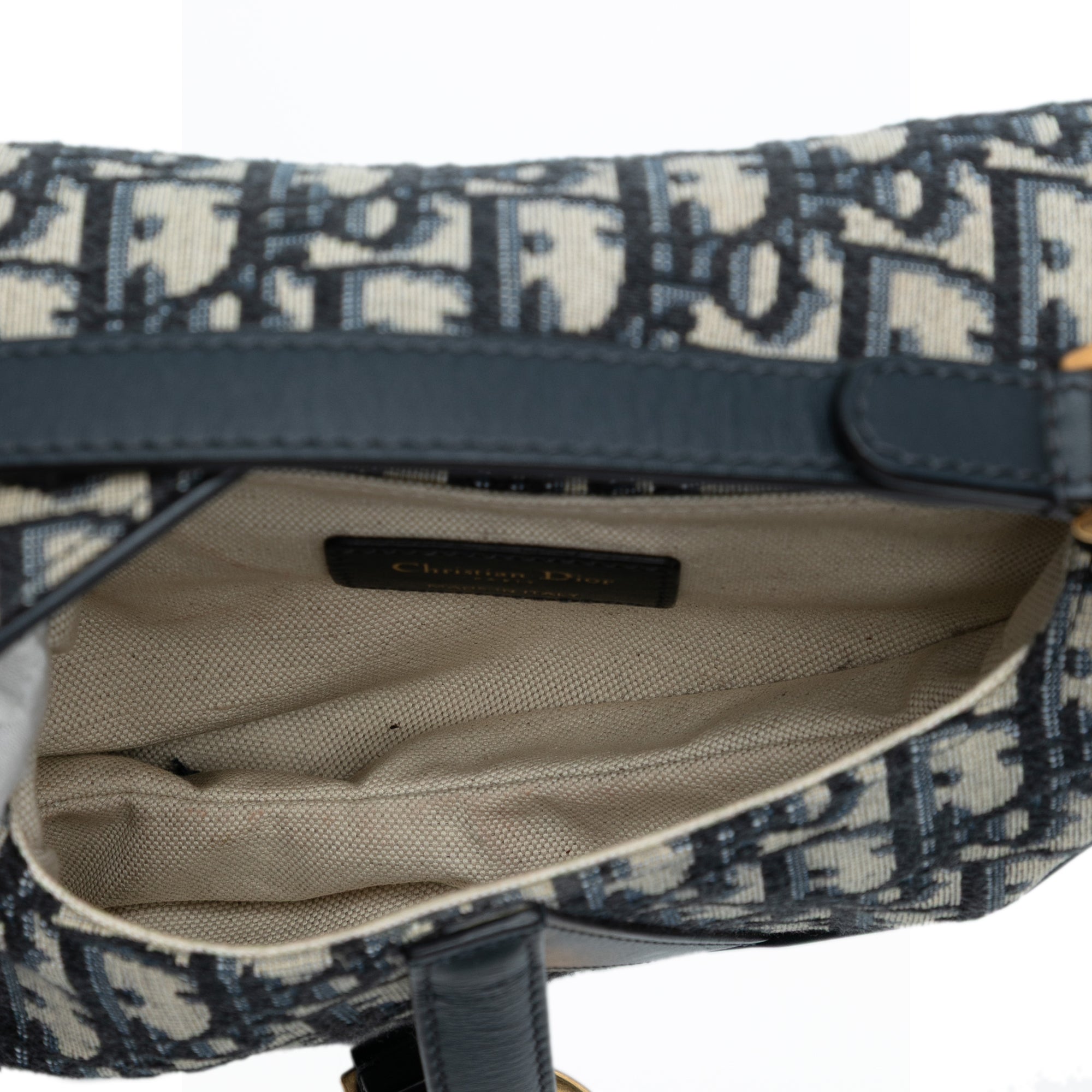 Saddle Handbag Oblique Canvas Mini
