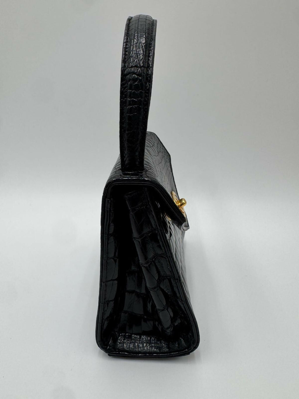 Chanel Vintage Exotic Crocodile Top Handle Bag