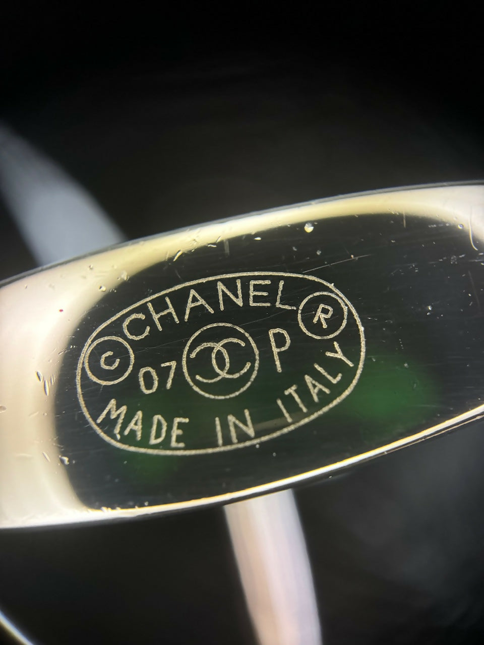 Chanel Vintage 07P Metal Silver and Lock Brooch