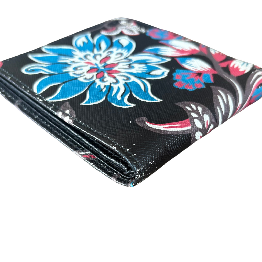 Prada Floral Bi-Fold Wallet
