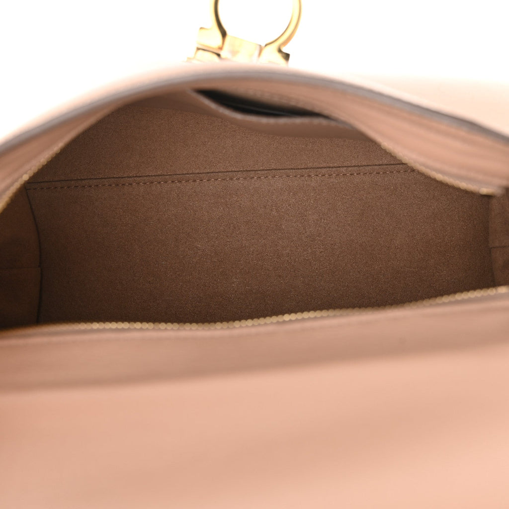 Calfskin Colorblock Medium Sofia Shoulder Bag Pink Multicolor