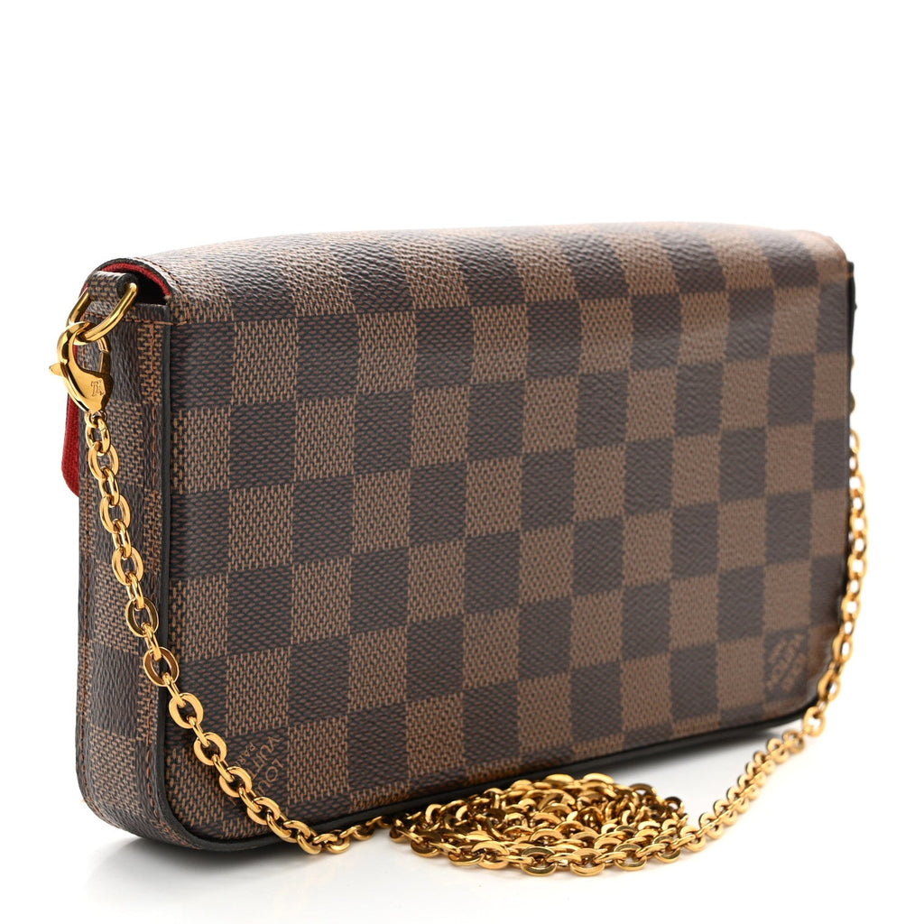 Damier Ebene Pochette Felicie Chain Wallet