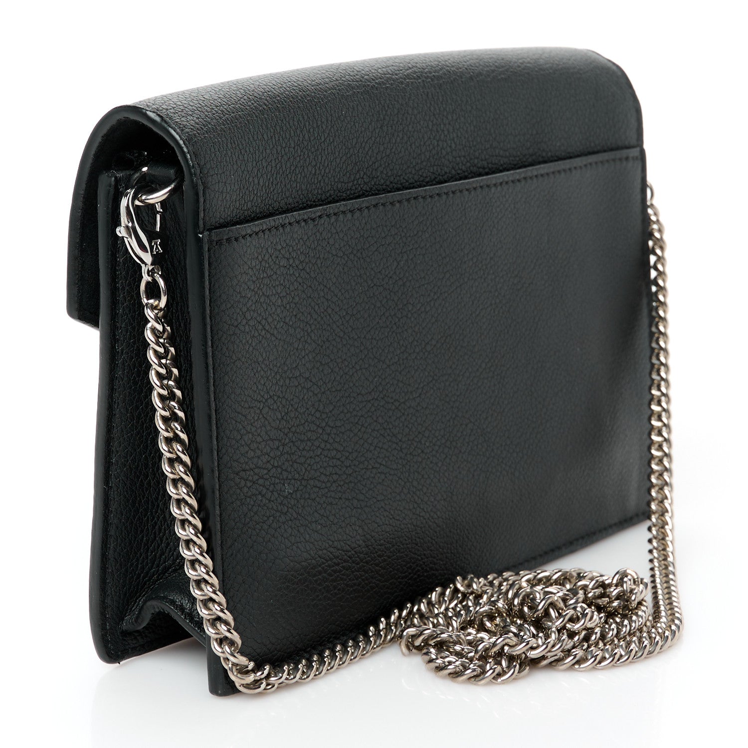 Soft Calfskin My Lockme Chain Pochette Black