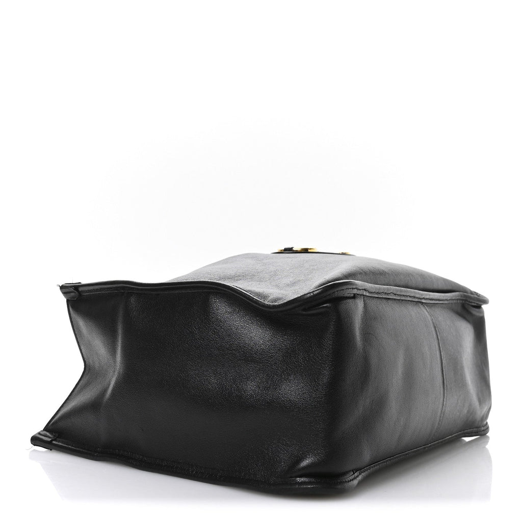 New Sakai Calfskin Lux Horsebit 1955 Tote Bag Black