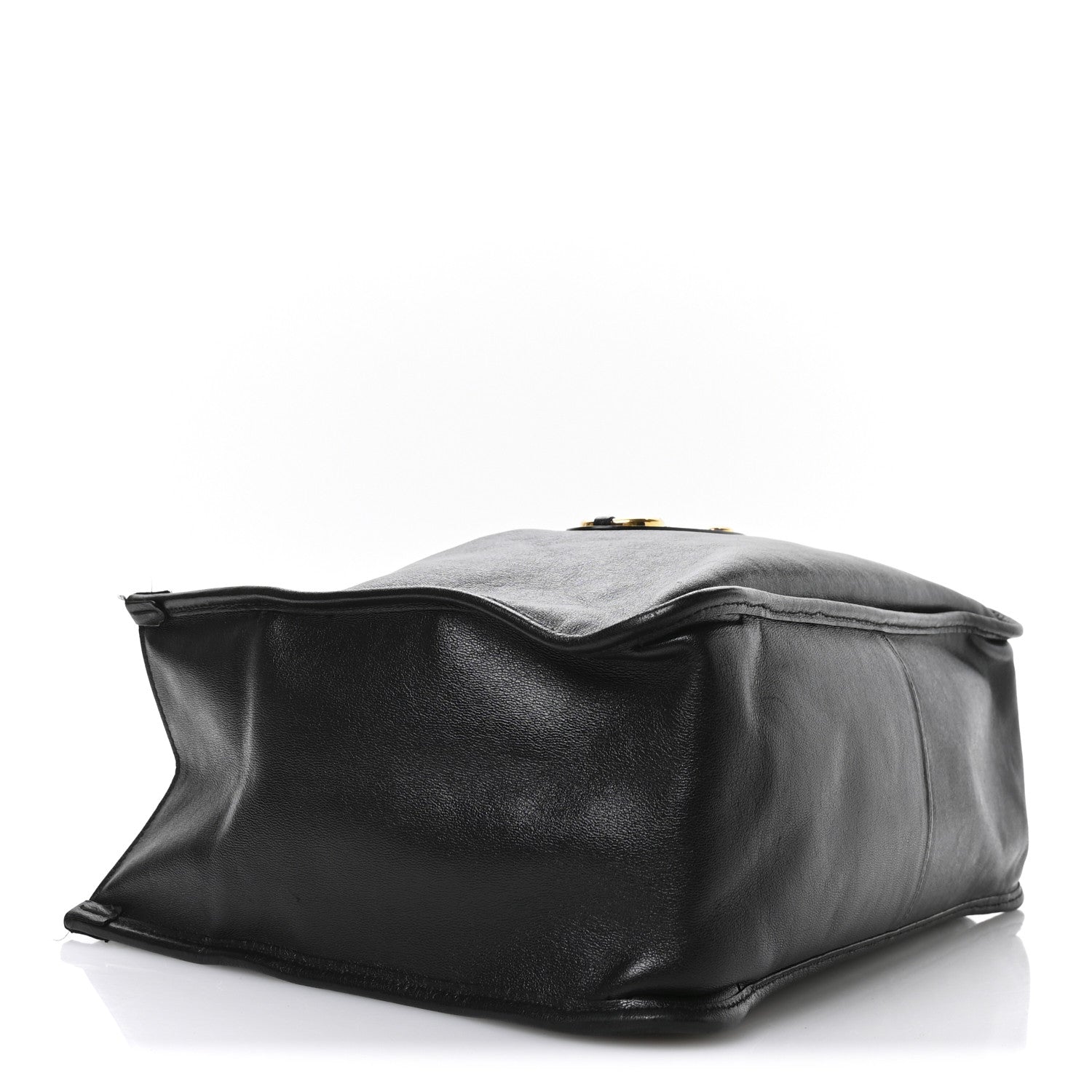 New Sakai Calfskin Lux Horsebit 1955 Tote Bag Black