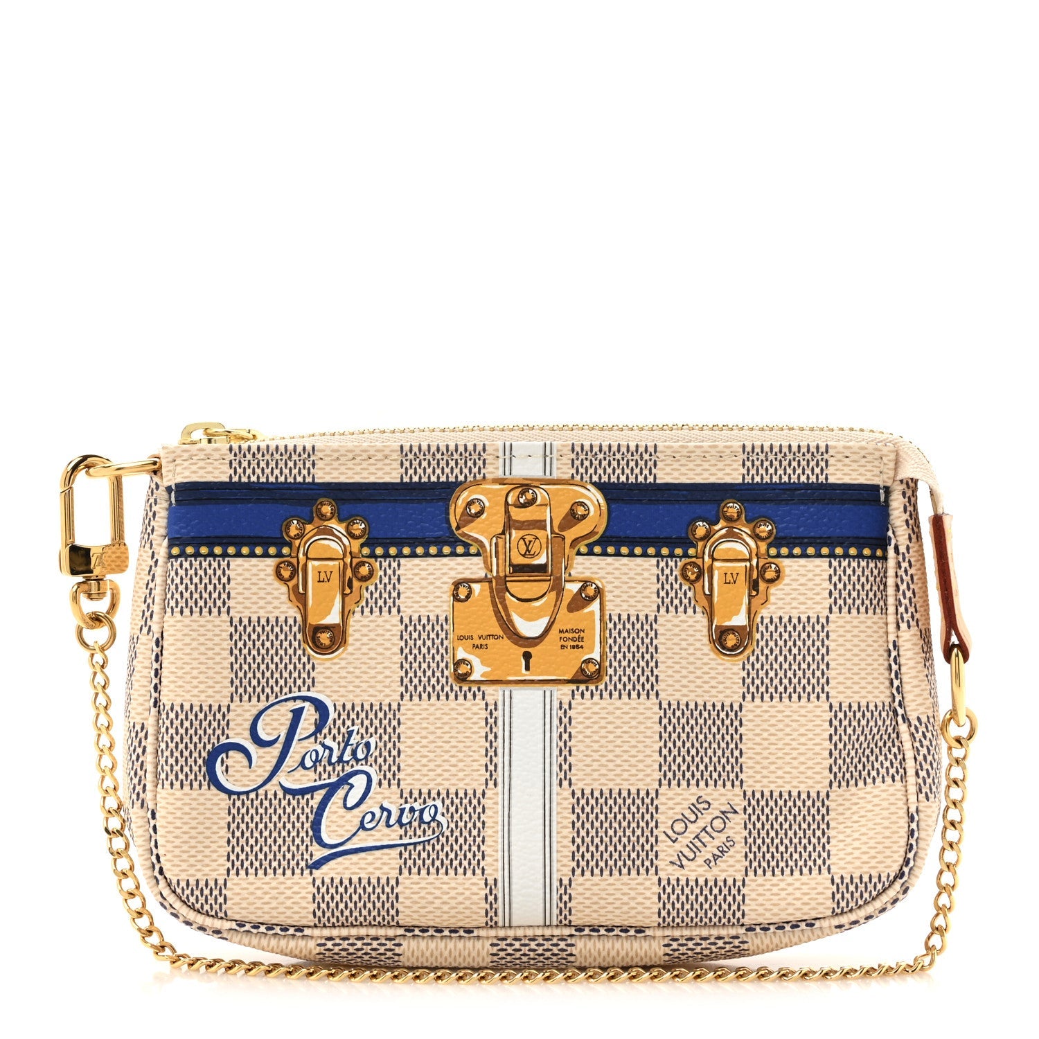 Damier Azur Summer Trunks Porto Cervo Mini Pochette Accessories