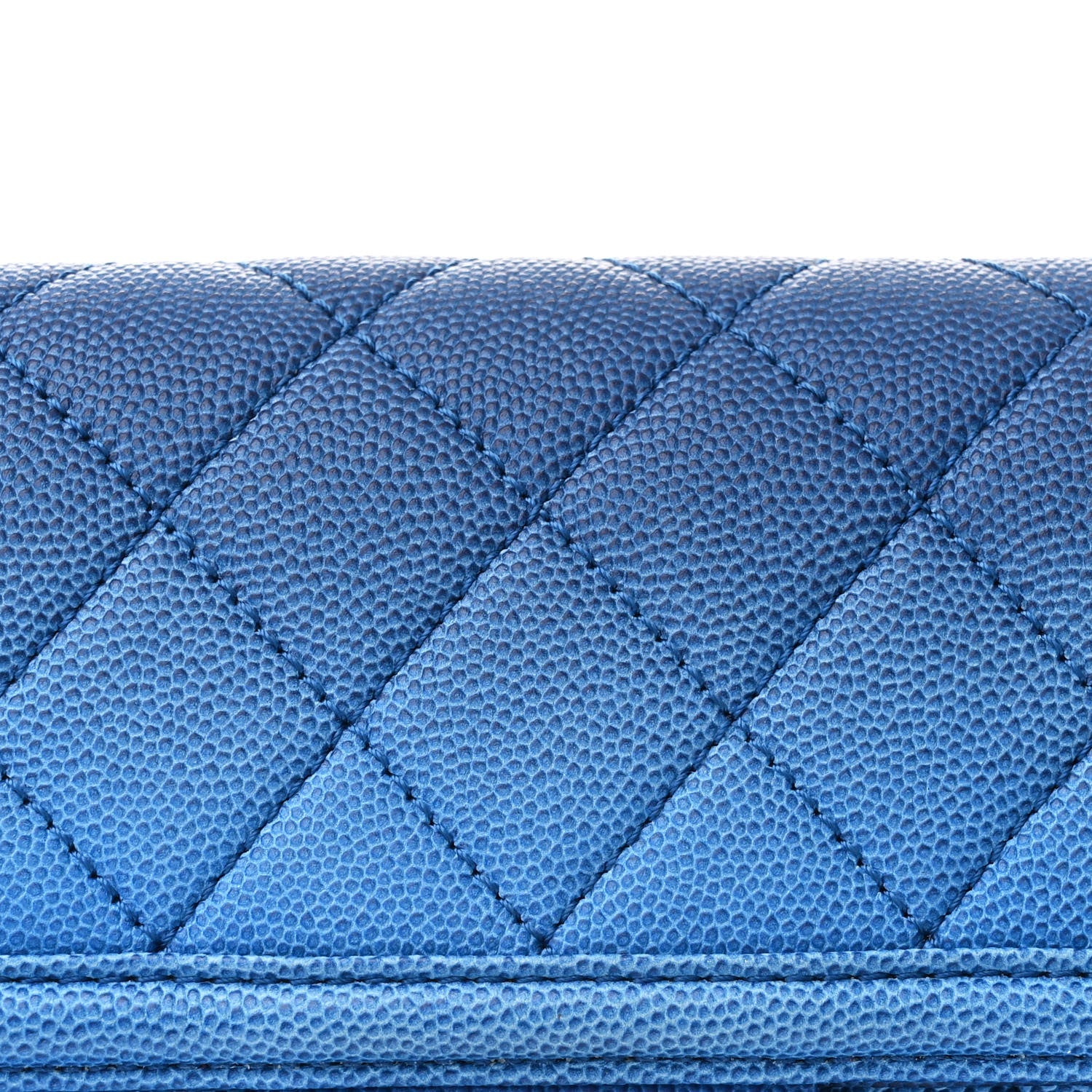 Caviar Quilted Sunset On The Sea Waist Bag Blue