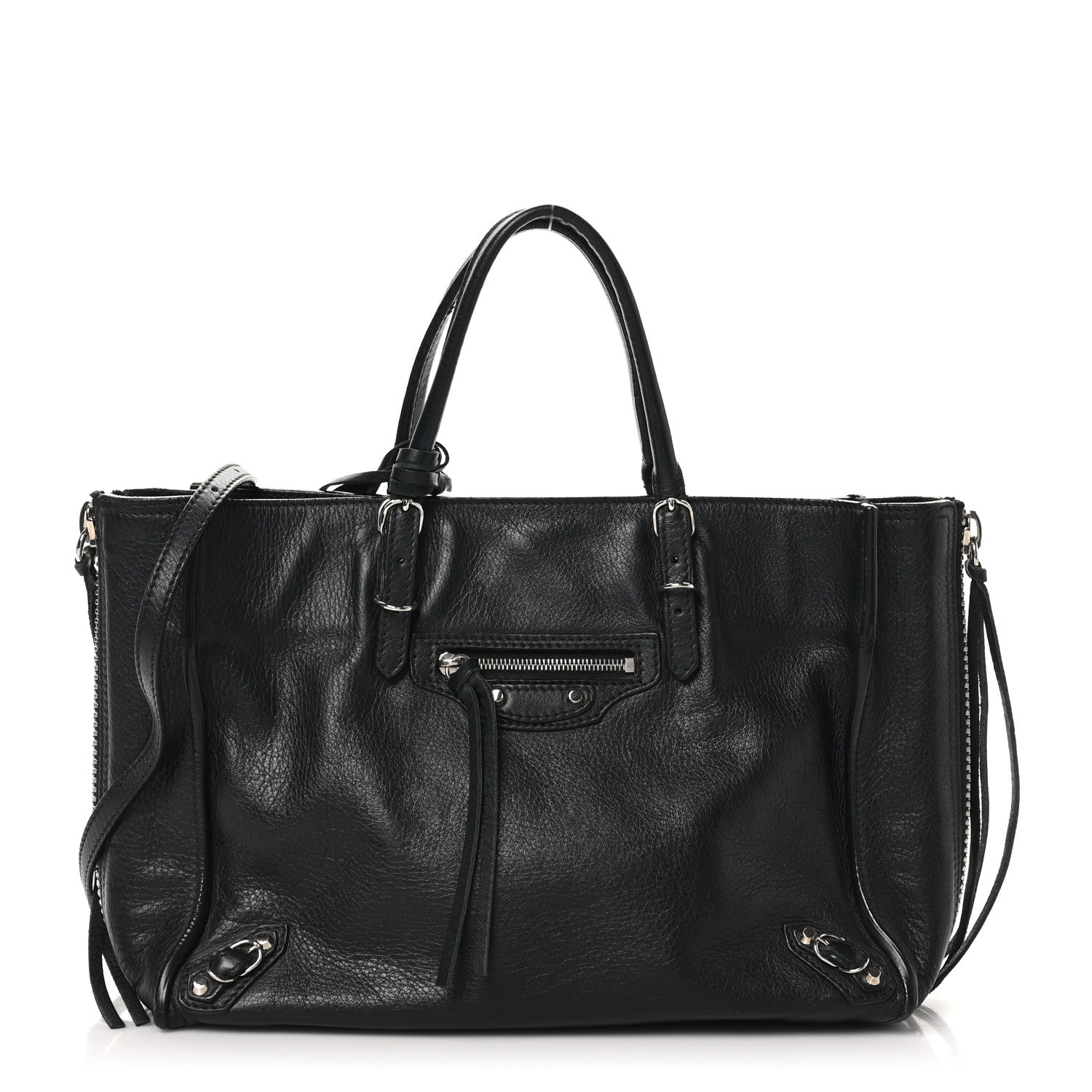 Veau Papier A6 Zip Around Tote Black