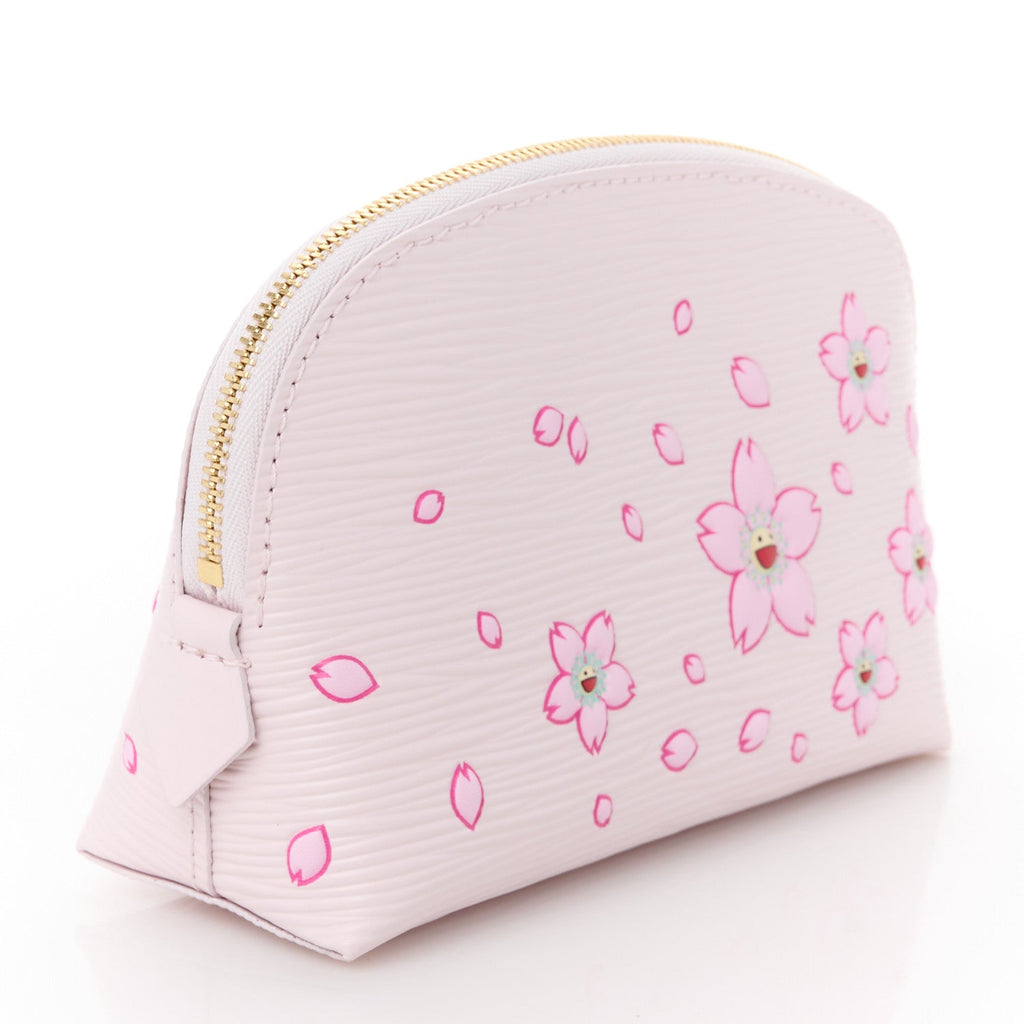 LV X TM Epi Cherry Blossom Cosmetic Pouch Pink