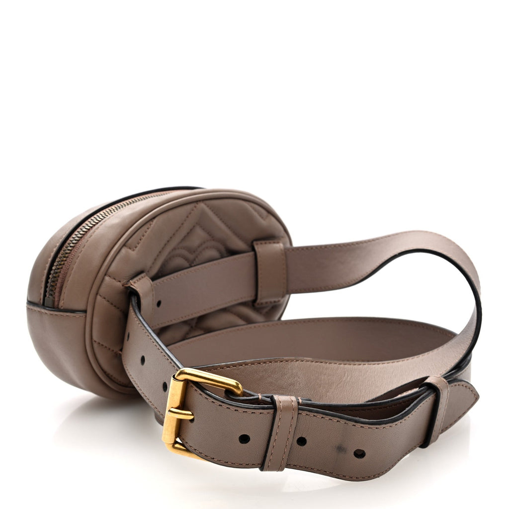 Calfskin Matelasse GG Marmont Belt Bag 105 42 Porcelain Rose