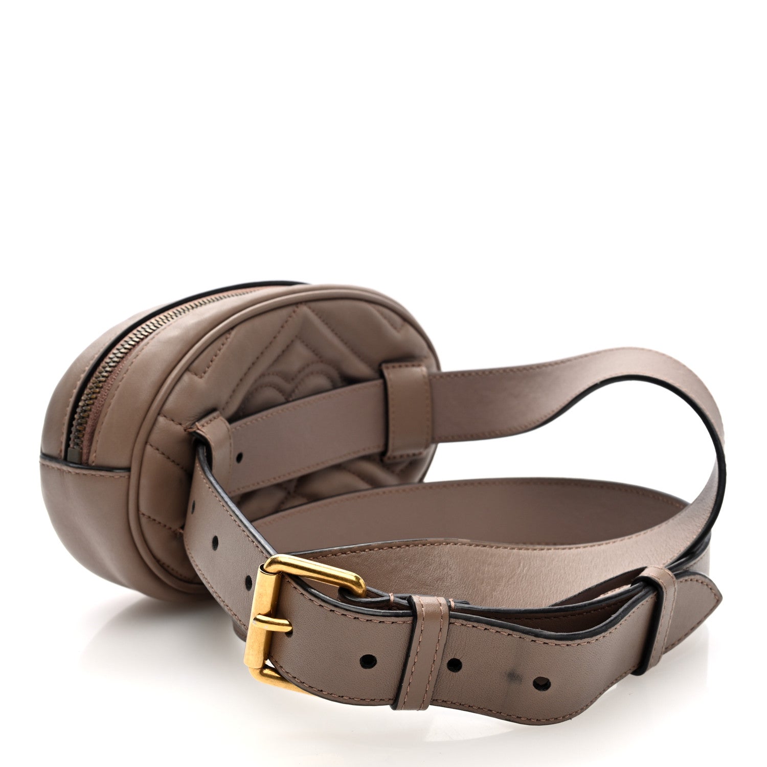 Calfskin Matelasse GG Marmont Belt Bag 105 42 Porcelain Rose