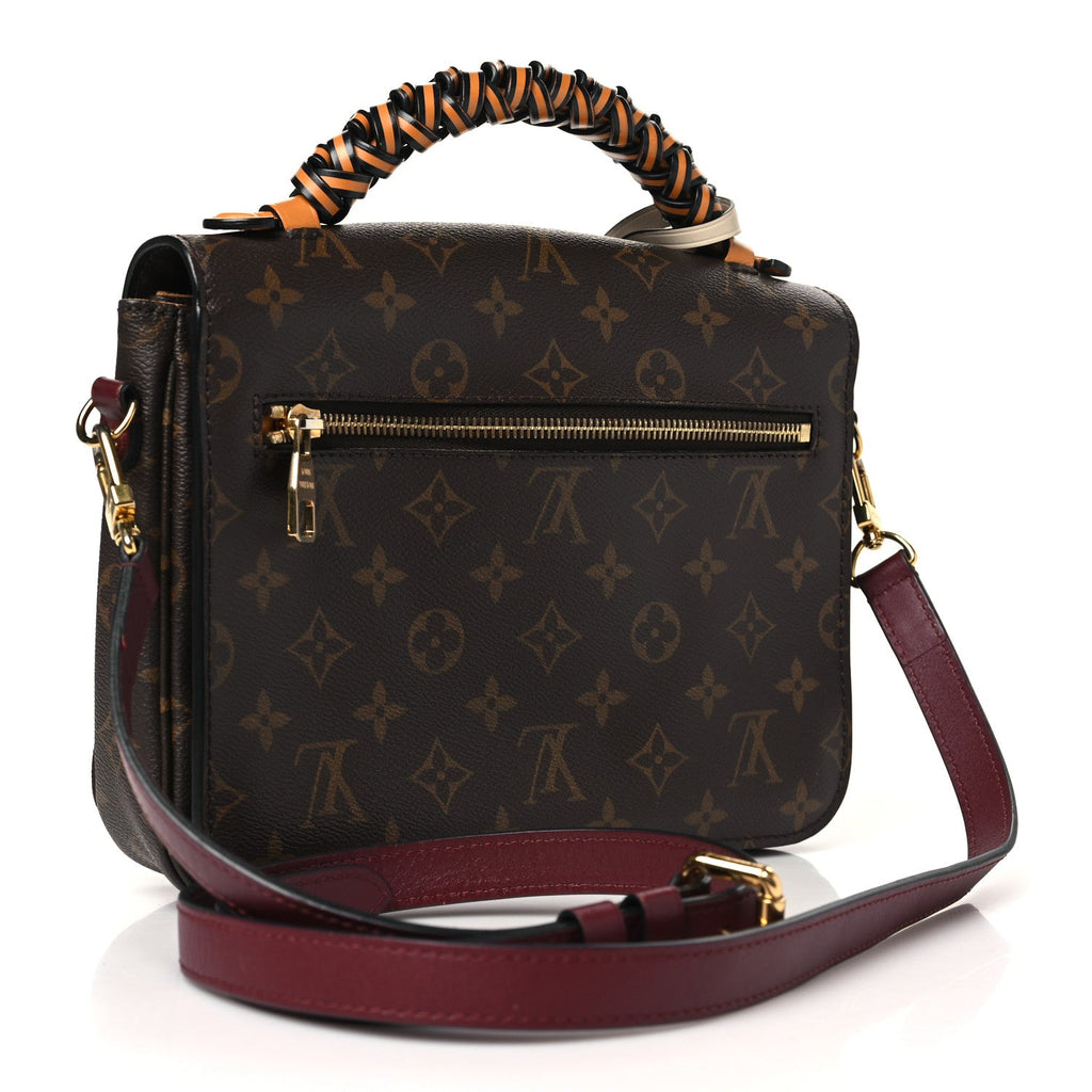 Monogram Braided Pochette Metis Safran