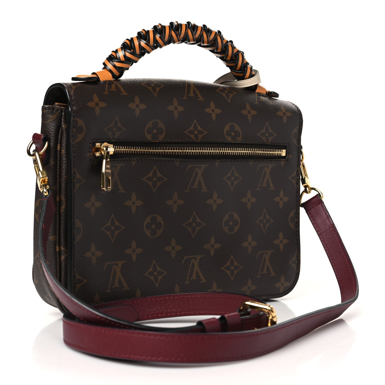 Monogram Braided Pochette Metis Safran