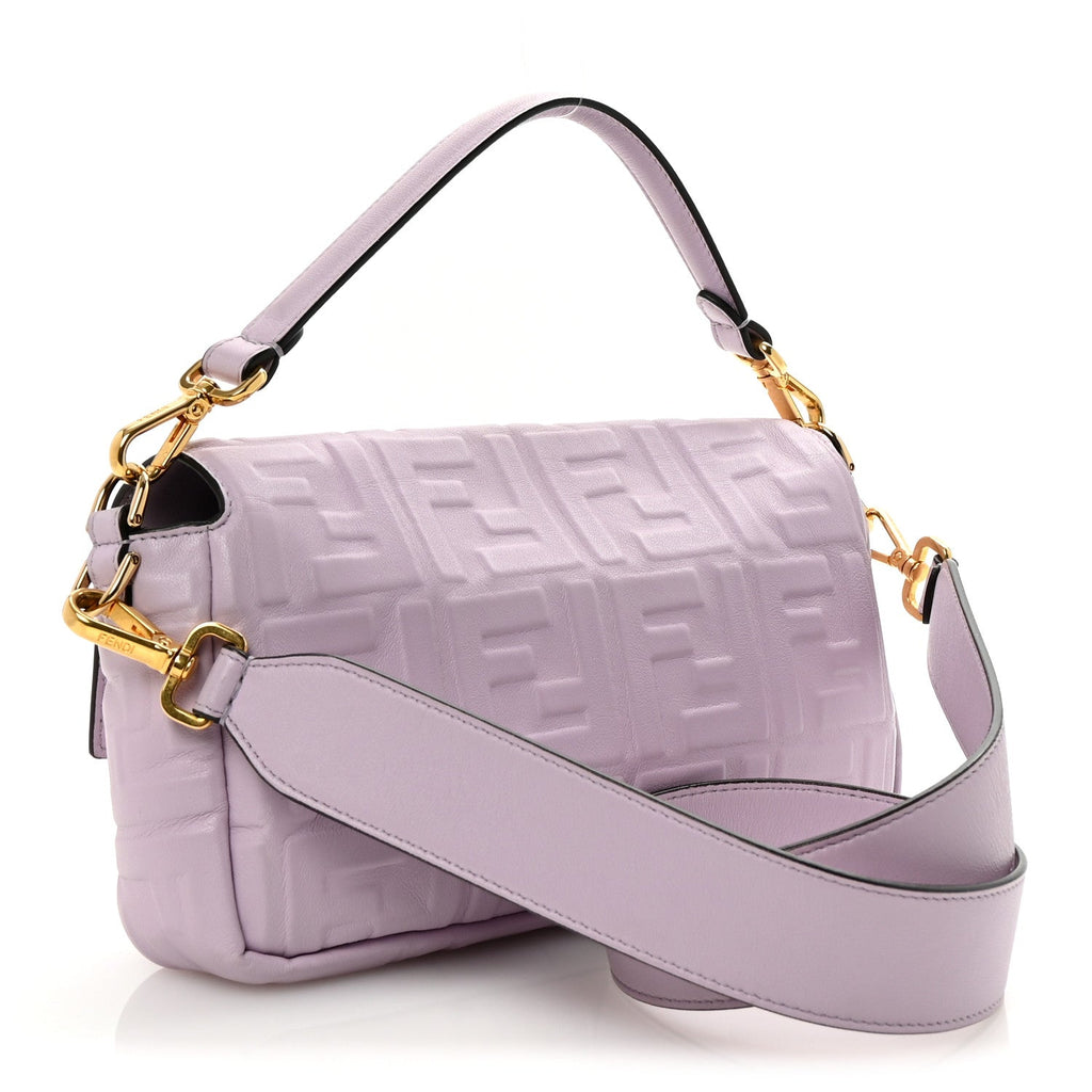 Nappa FF 1974 Embossed Baguette Anemone