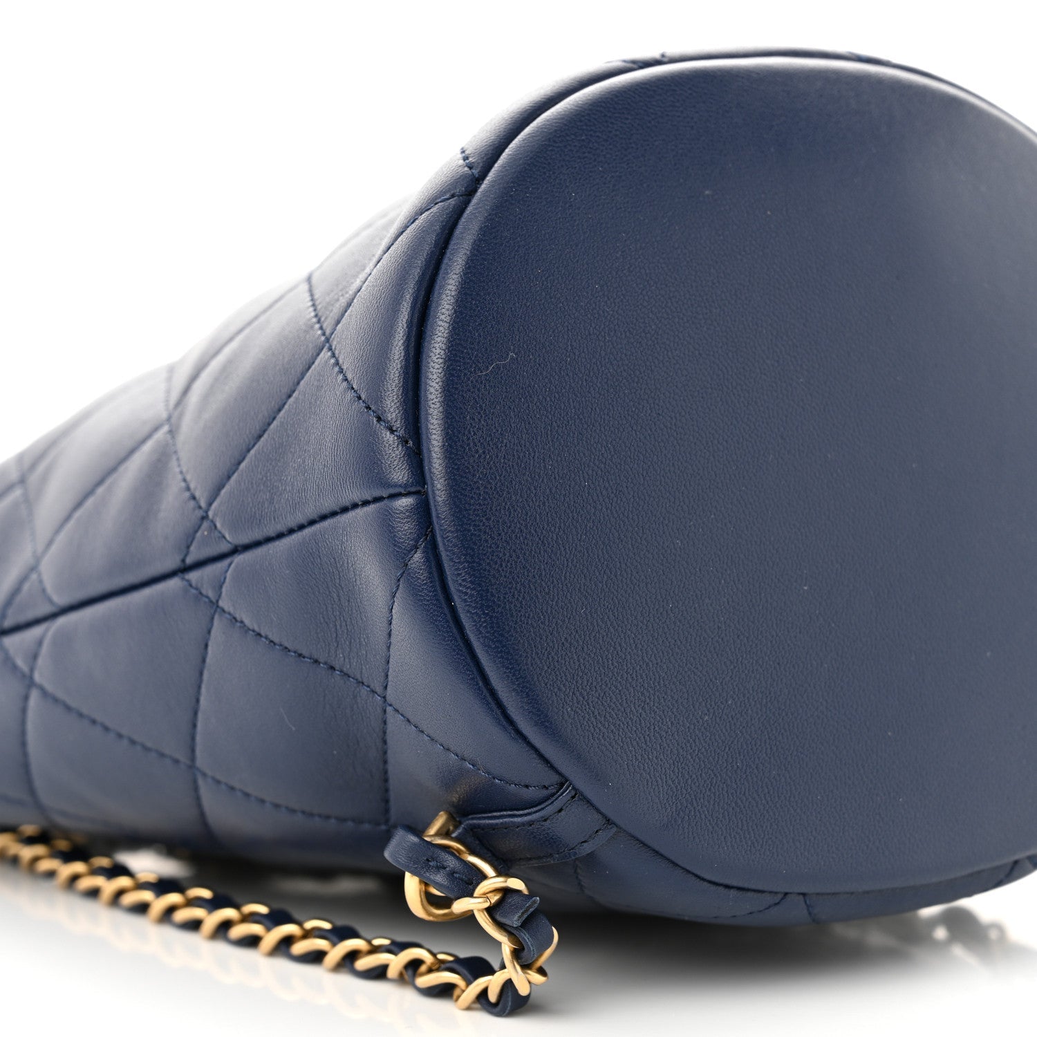 Lambskin Quilted In The Loop Backpack Bag Navy