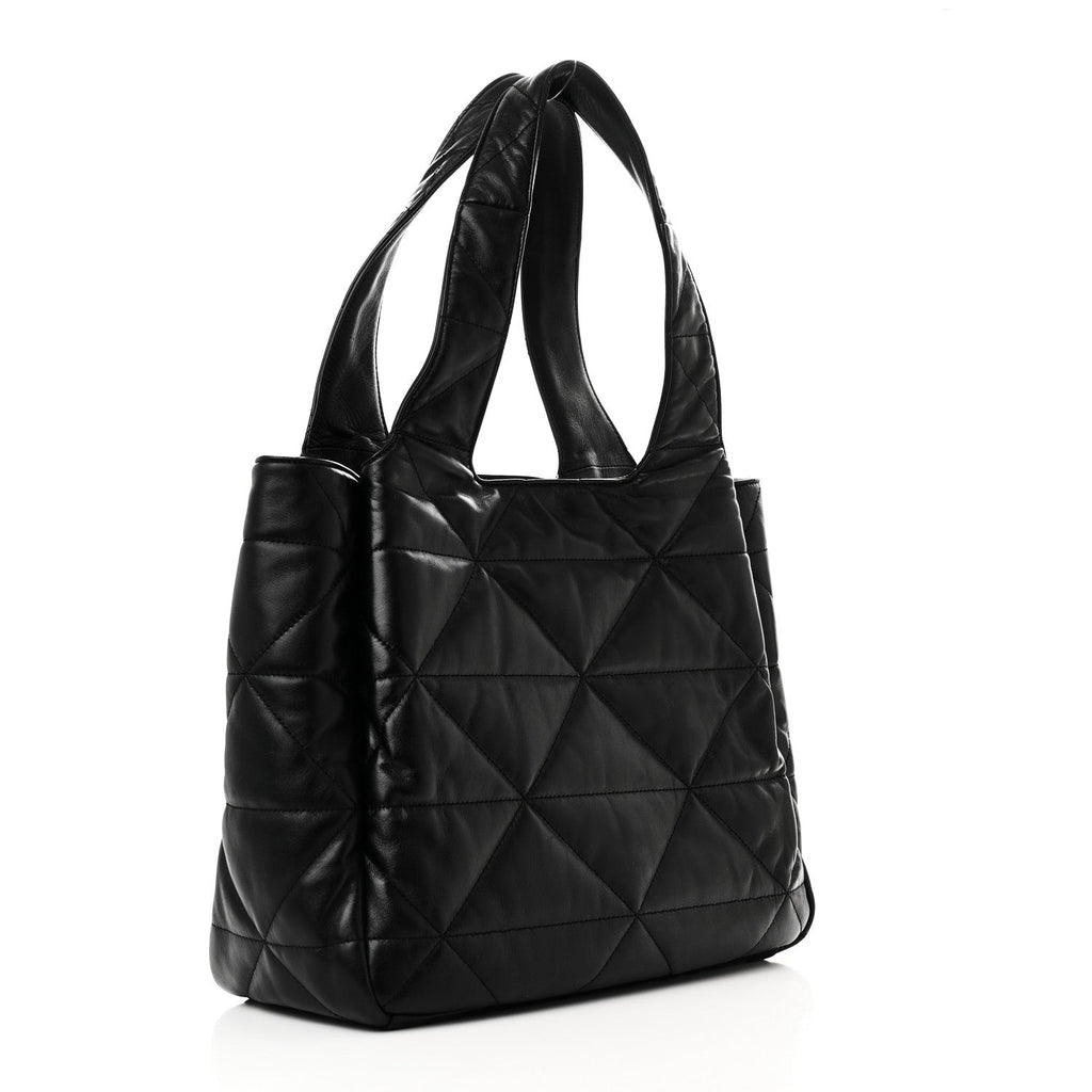 Nappa Quilted Medium Dynamique Tote Black