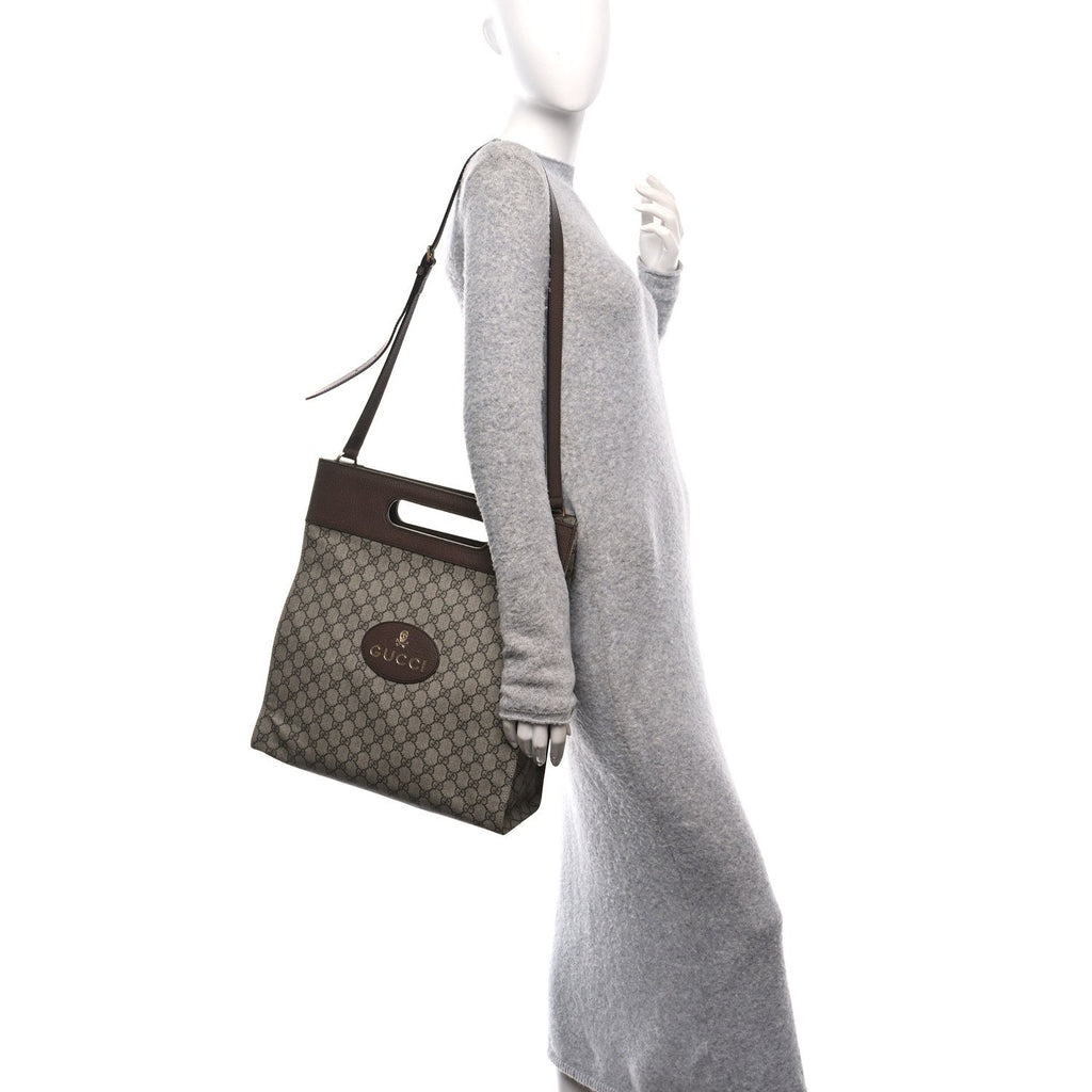 Soft GG Supreme Monogram Slip Handle Vertical Tote Beige New Acero