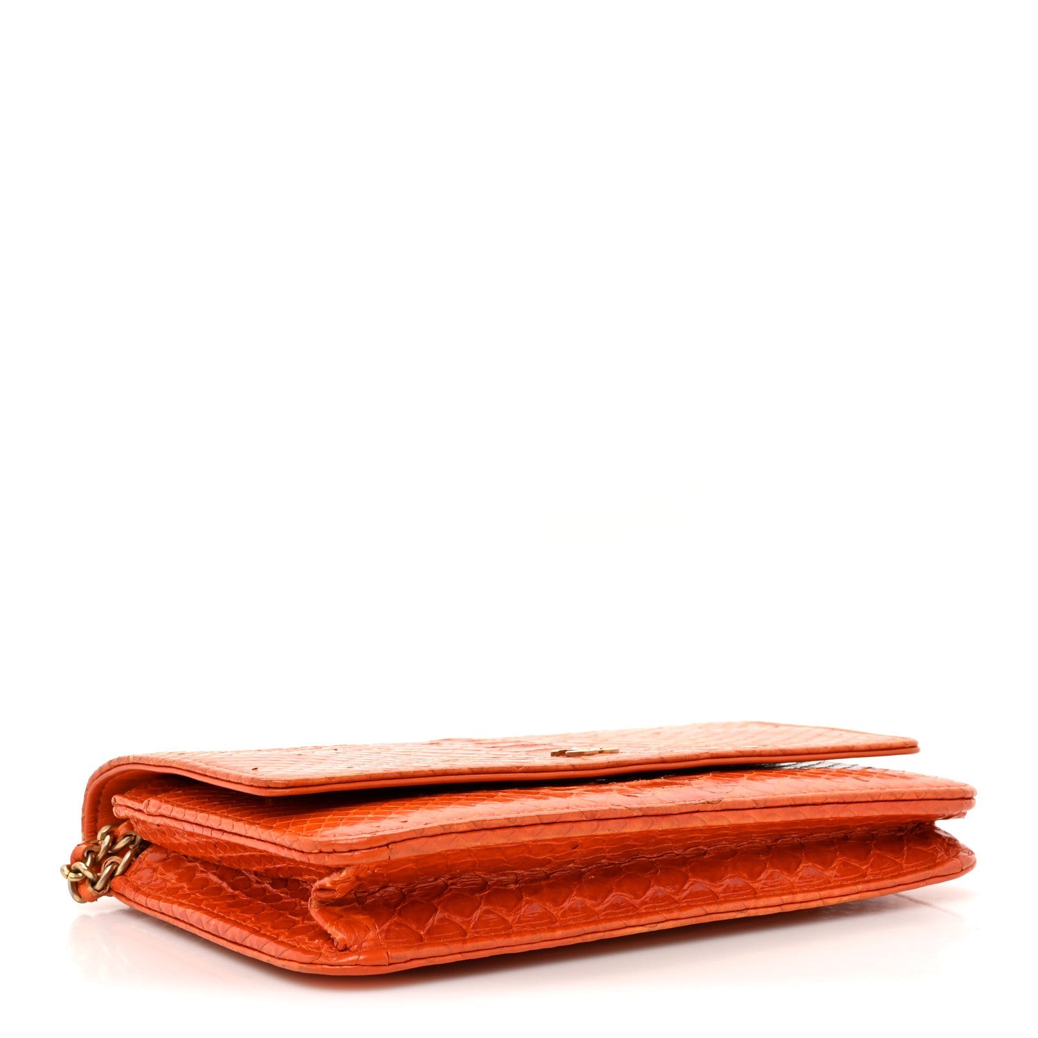 Snakeskin Wallet On Chain WOC Orange
