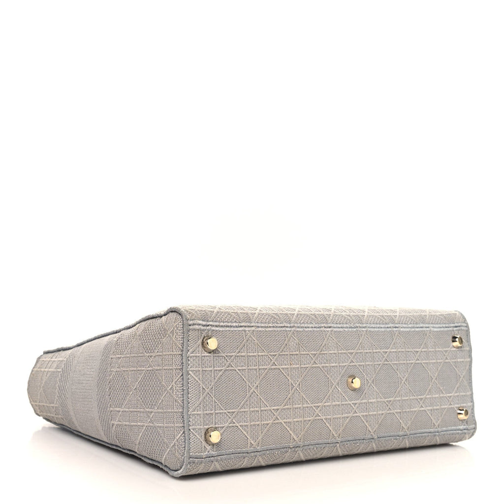 Canvas Embroidered Cannage Lady D-Lite Gray