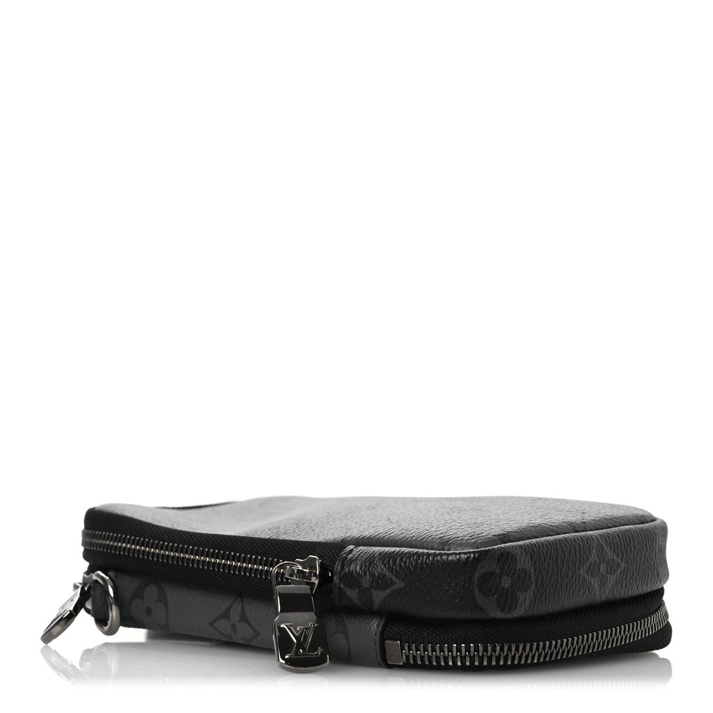 Monogram Eclipse Reverse Double Phone Pouch
