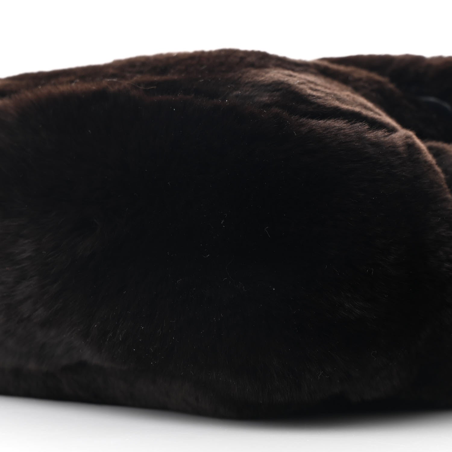 Rabbit Fur Flap Brown