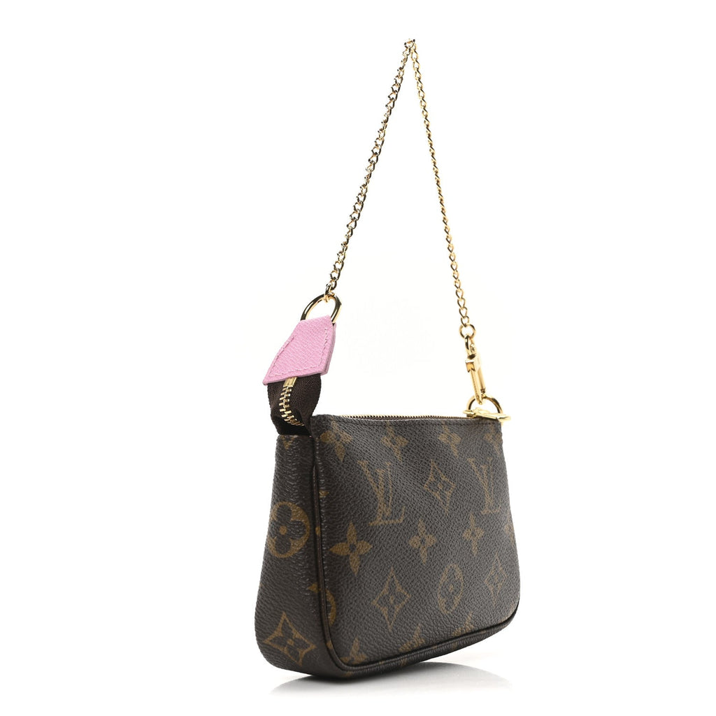 Monogram 2022 Christmas Animation Paris Mini Pochette Accessories Pink