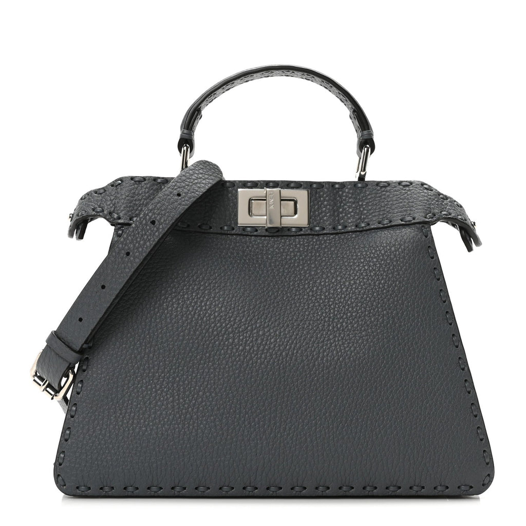 Cuoio Romano Selleria Chamois Small Peekaboo I SEE U Satchel Real Tempesta