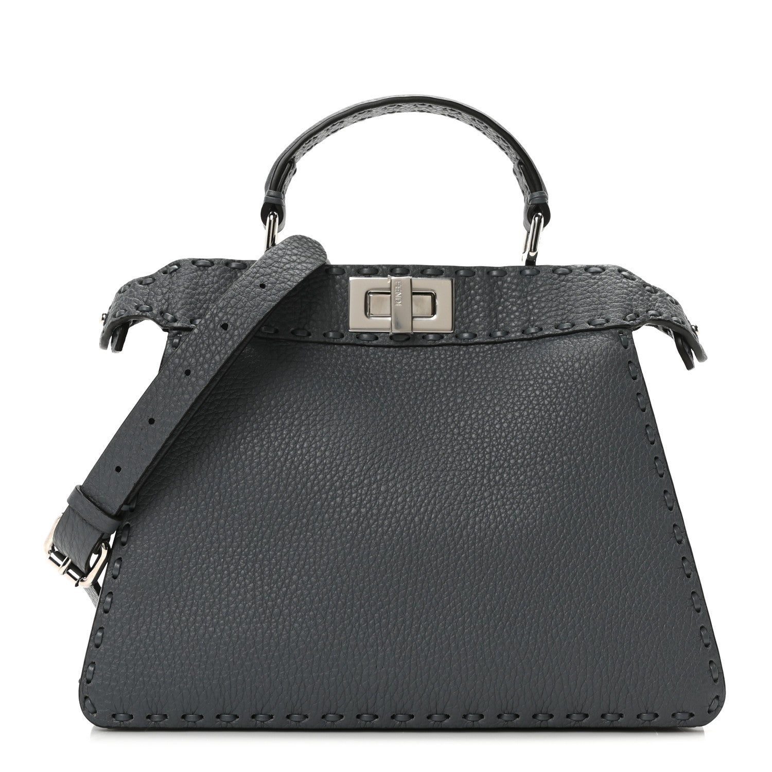 Cuoio Romano Selleria Chamois Small Peekaboo I SEE U Satchel Real Tempesta
