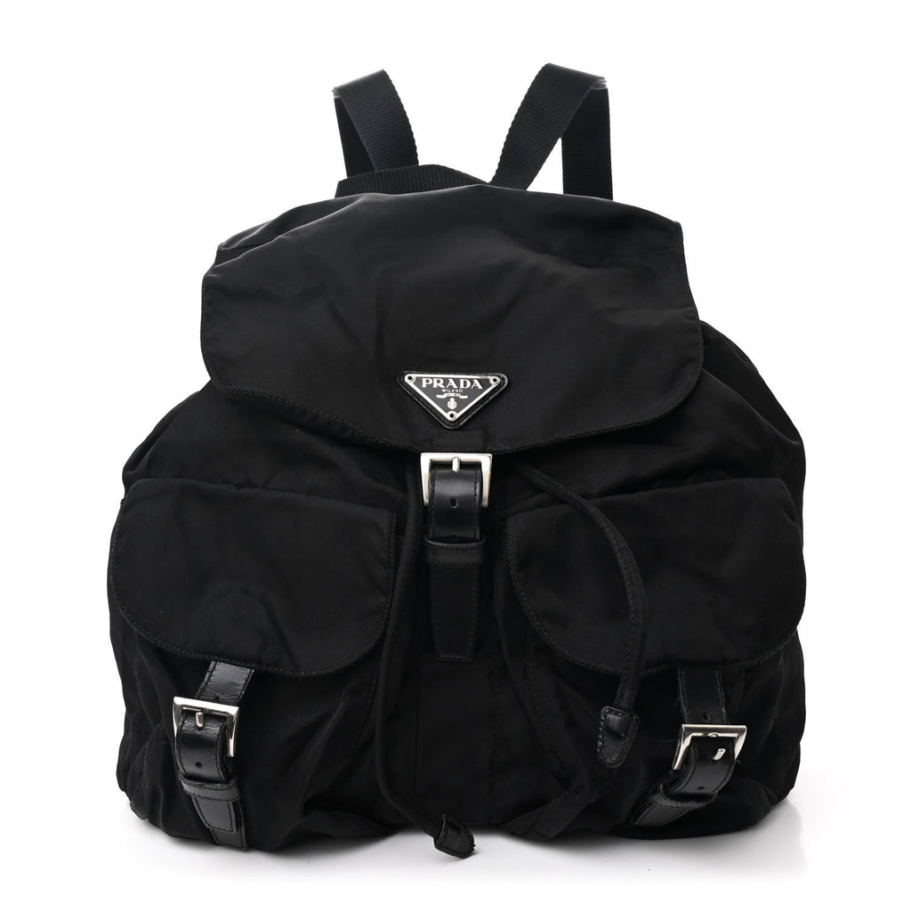 Nylon Vela Medium Backpack Black