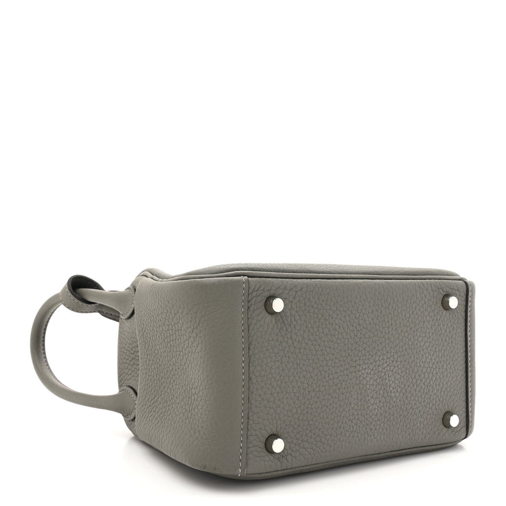 Taurillon Clemence Mini Lindy 20 Gris Meyer