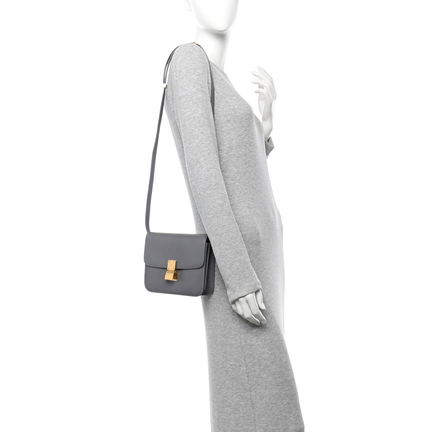 Box Calfskin Teen Classic Box Flap Bag Frost