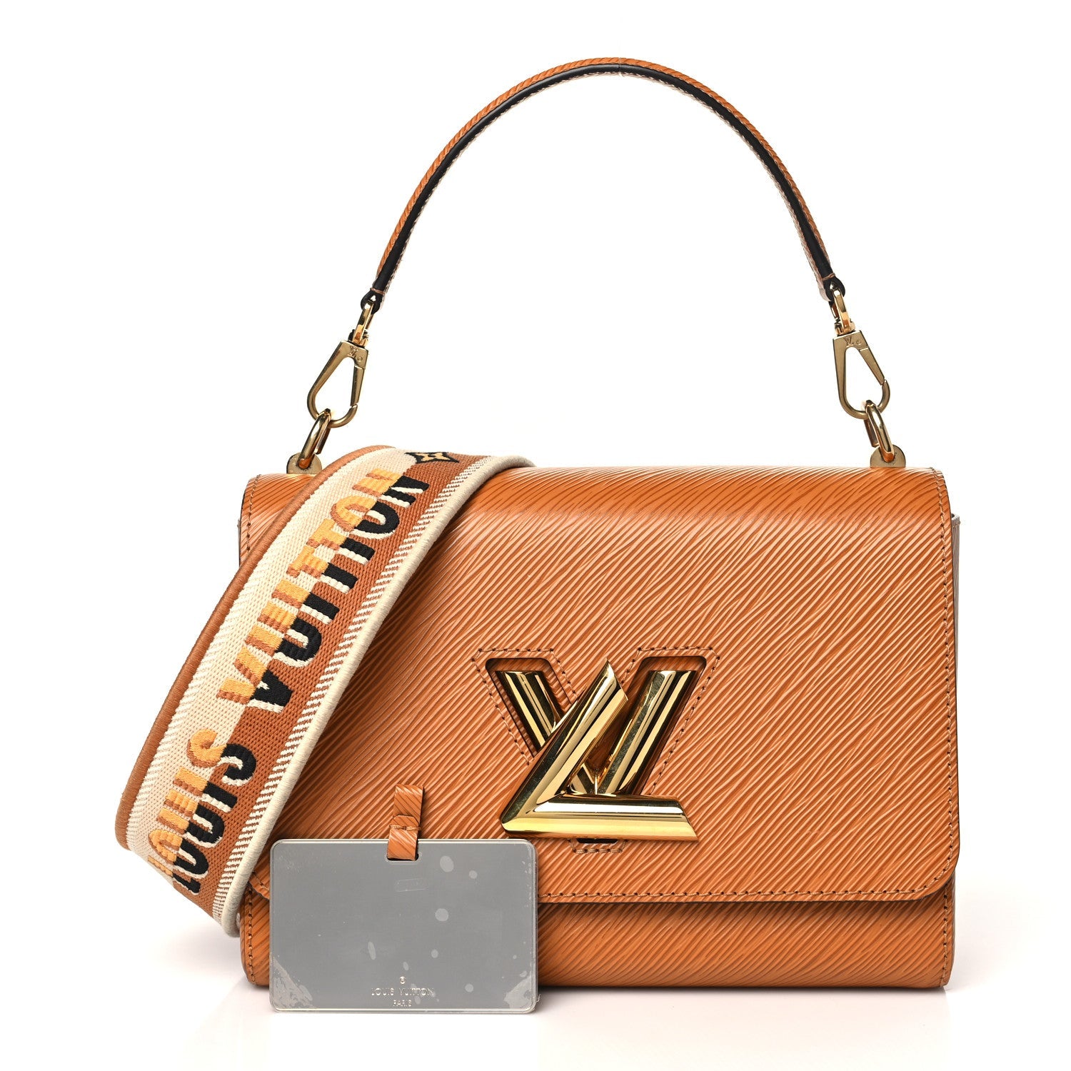 Epi Twist Shoulder Bag MM Gold Honey