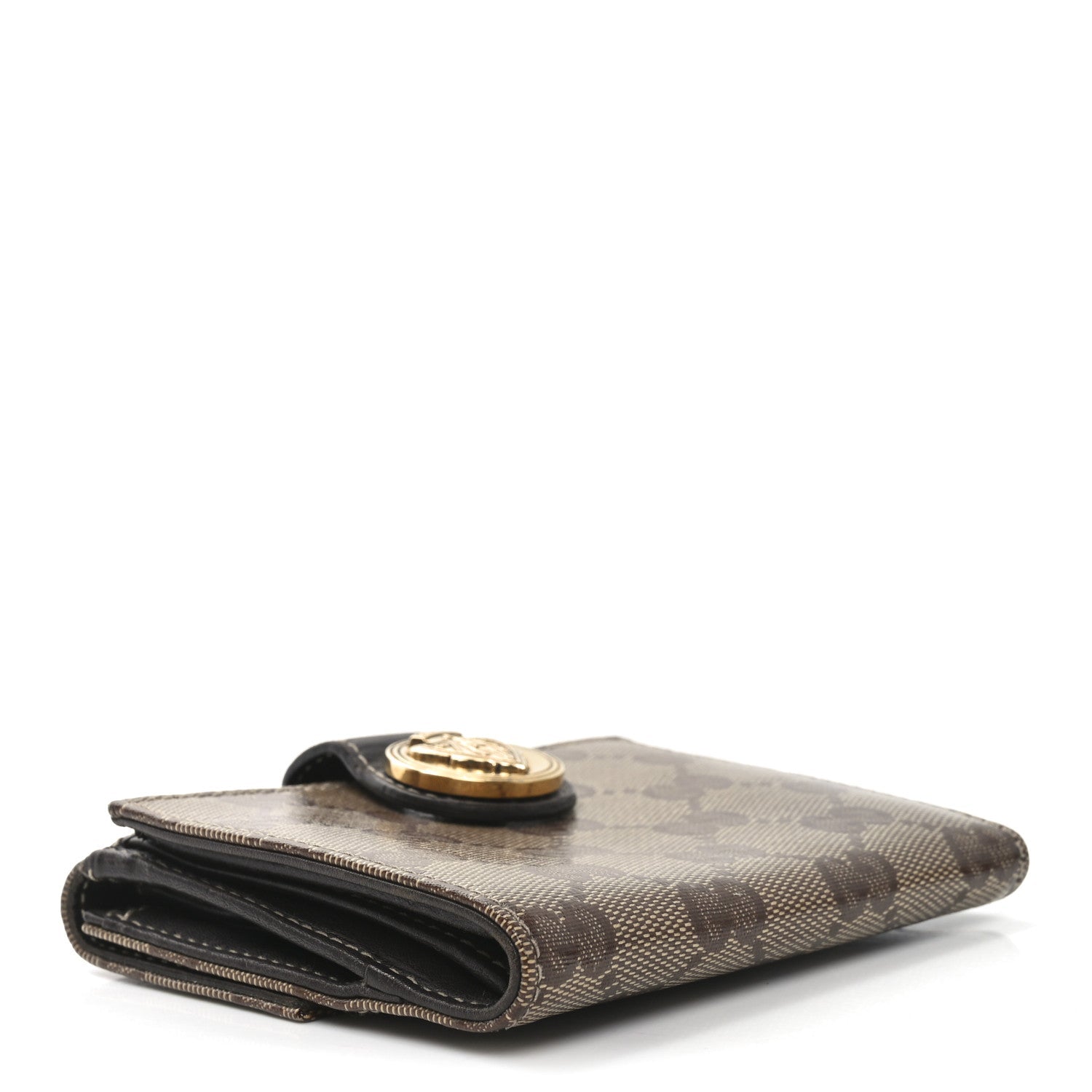 Crystal Monogram Hysteria Wallet Brown