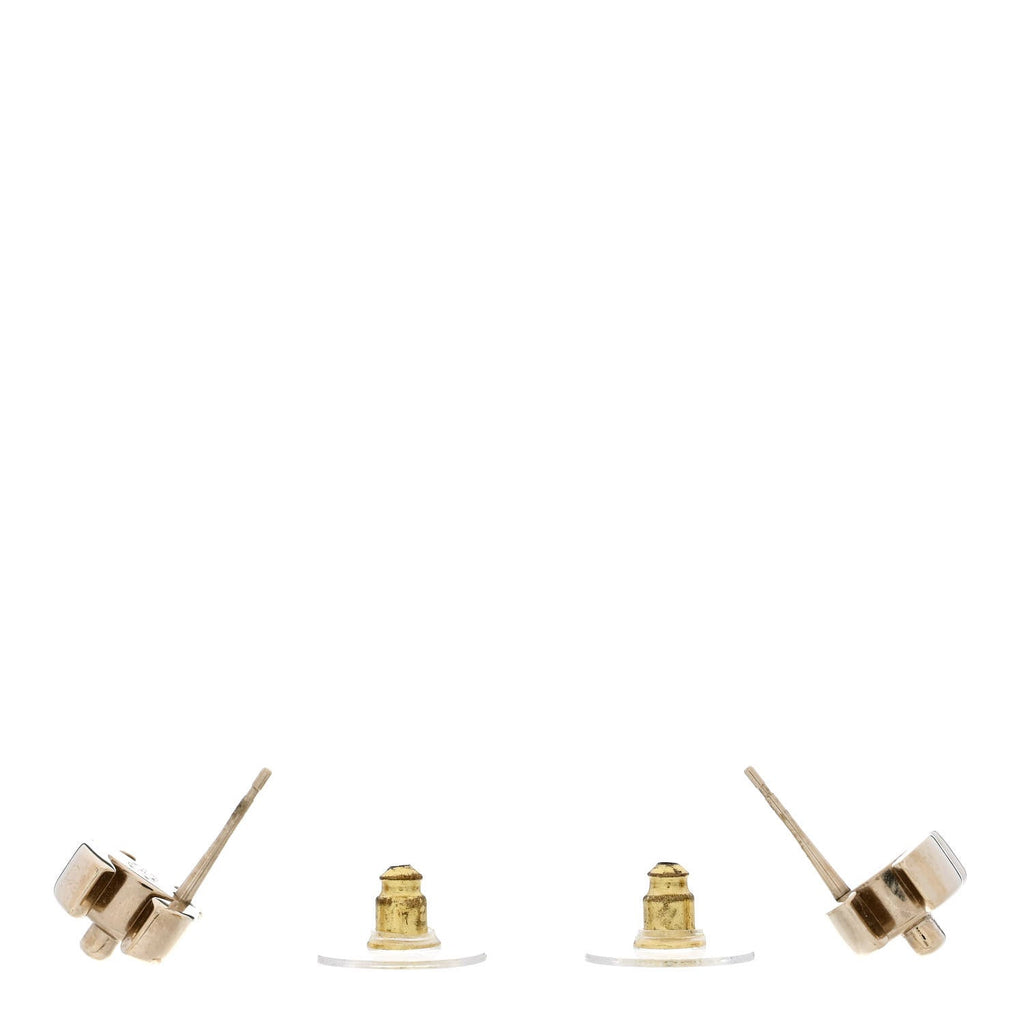 Metal CC Turnlock Earrings Gold