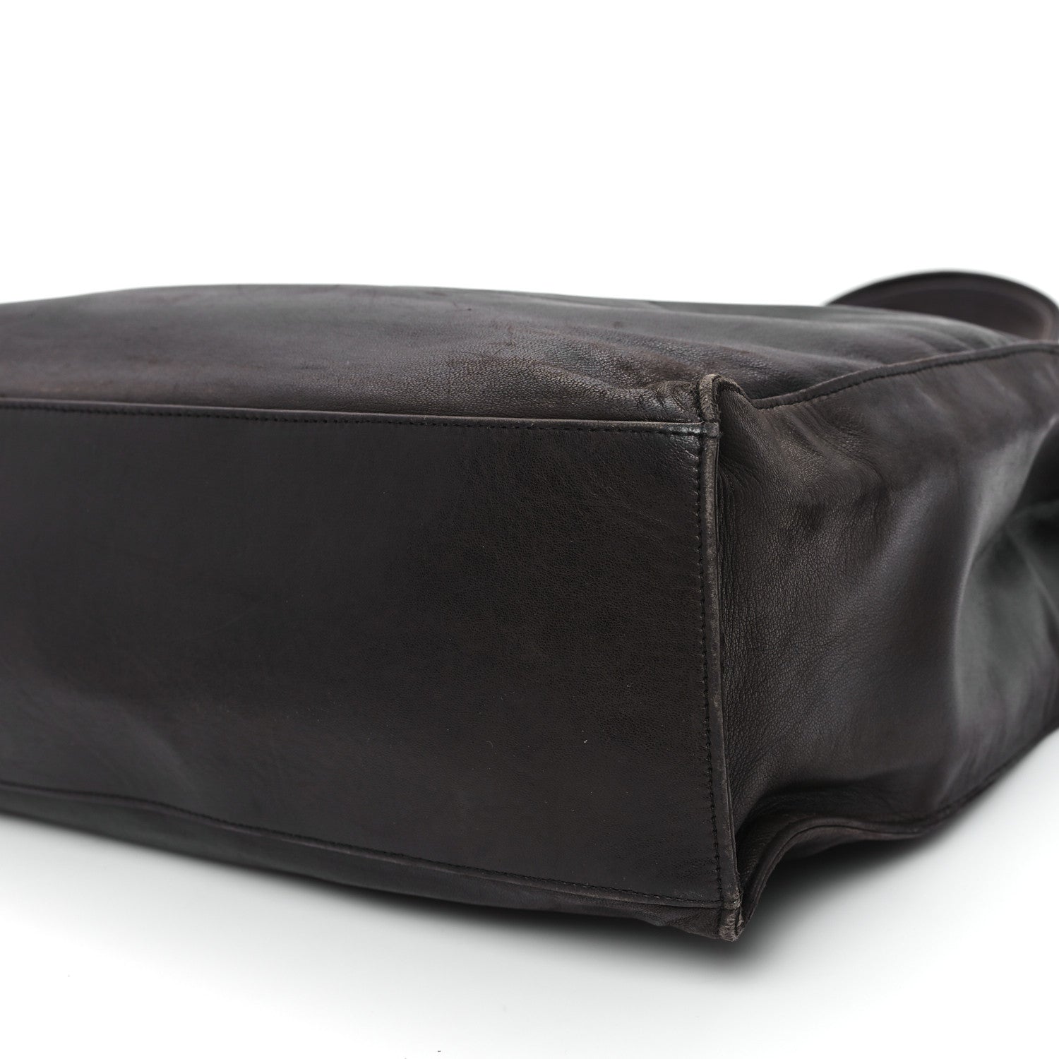 Lambskin CC Shoulder Bag Brown