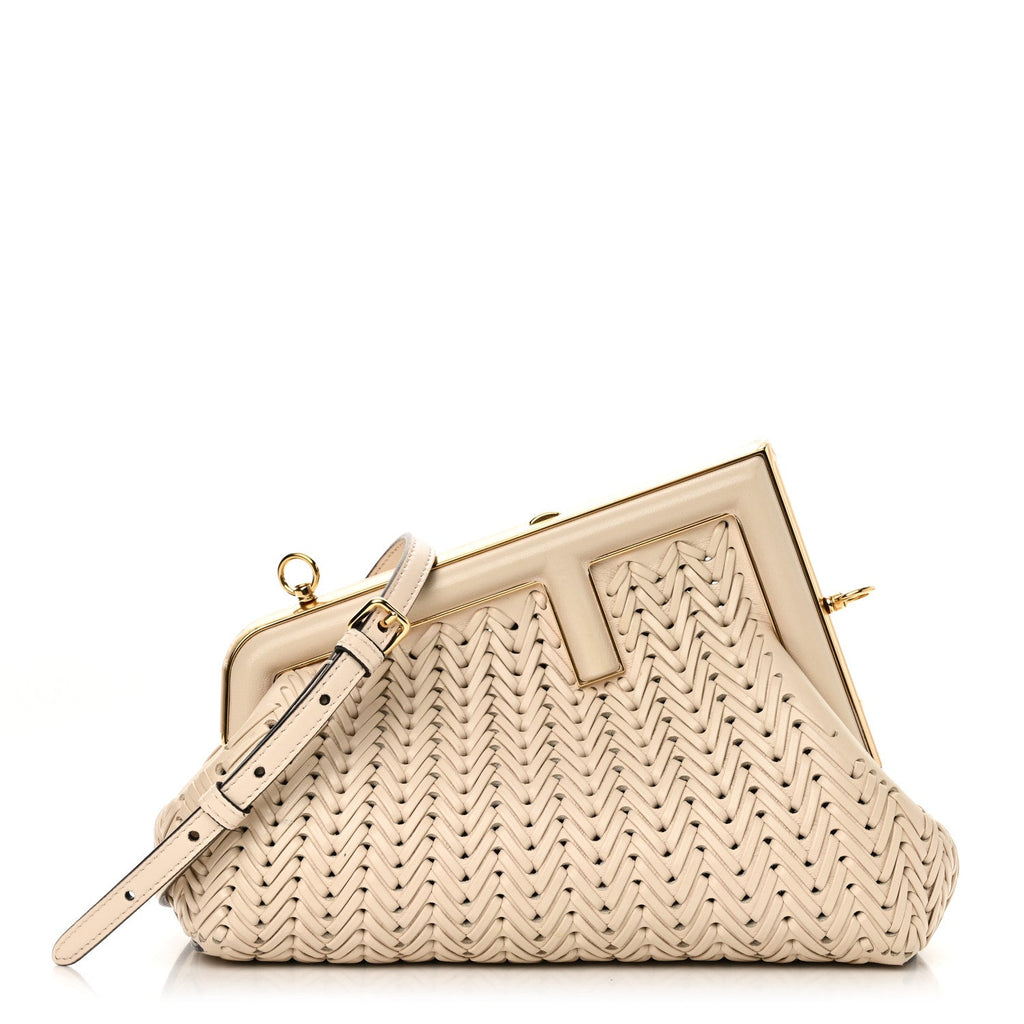 Vitello Grace Intreccio Nappa Small Fendi First Poudre