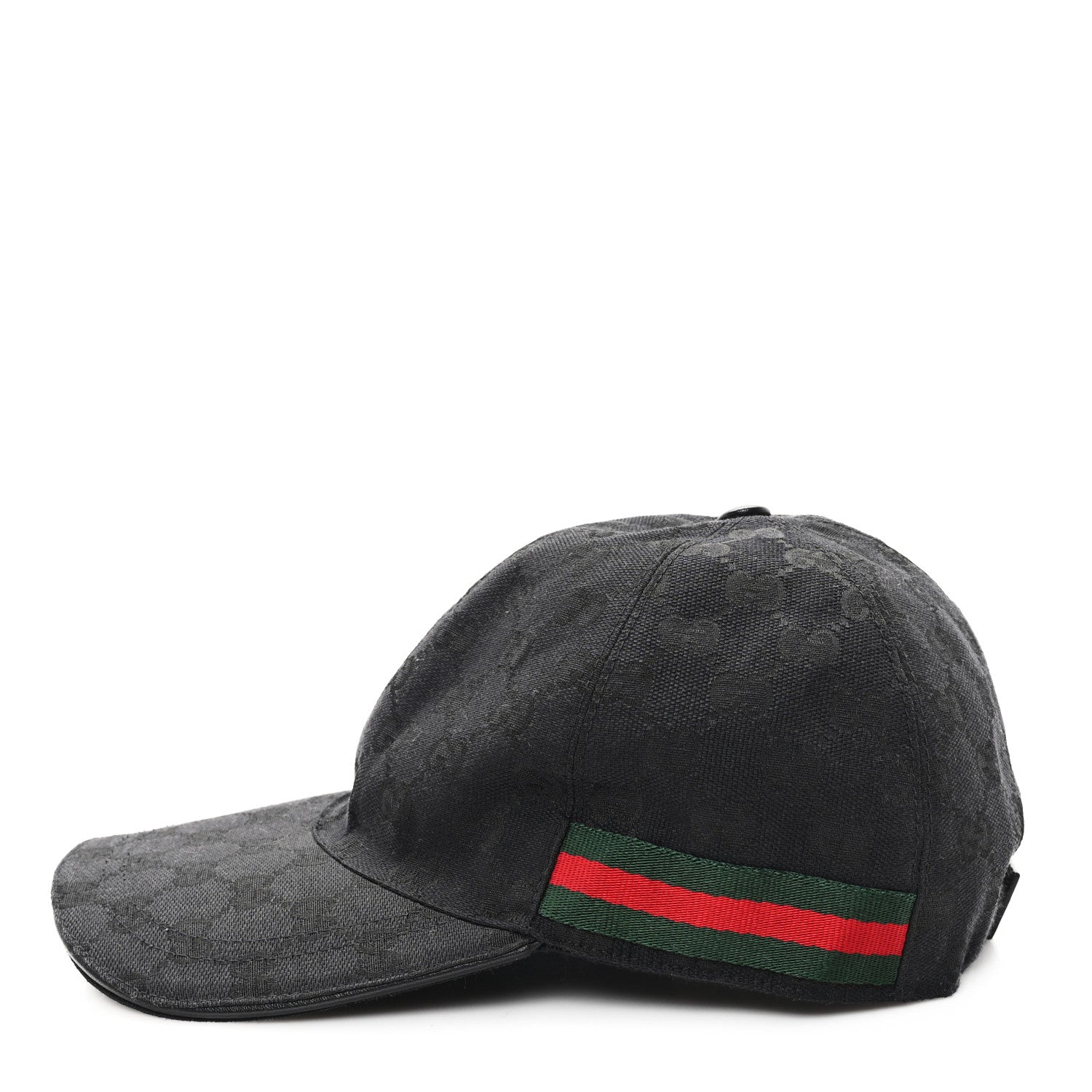 Monogram Web Baseball Hat M Black