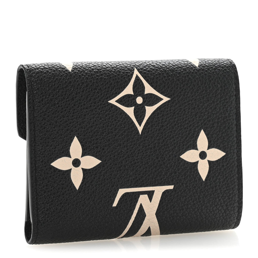 Empreinte Monogram Giant Victorine Wallet Black Beige