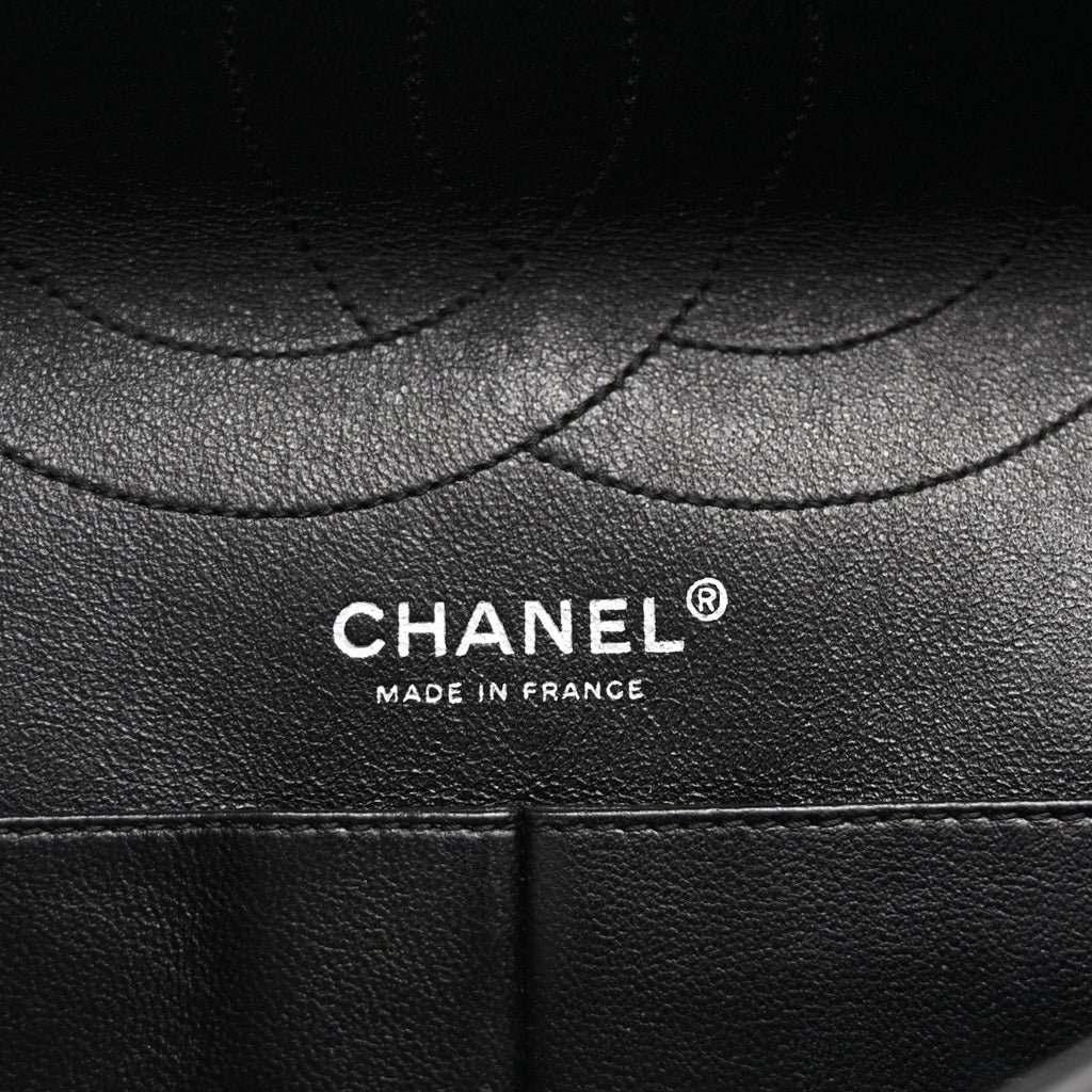 Metallic Aged Calfskin Quilted 2.55 Reissue 227 Flap So Black