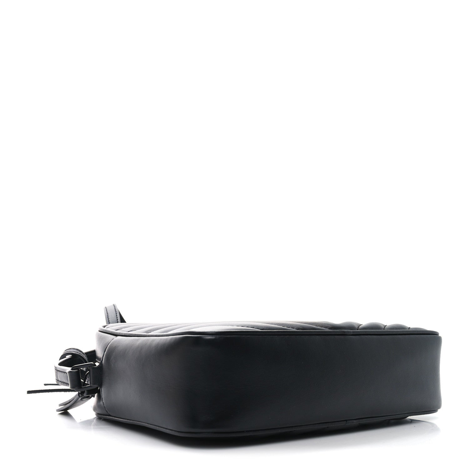 Calfskin Matelasse Monogram Monochrome Lou Camera Bag Black