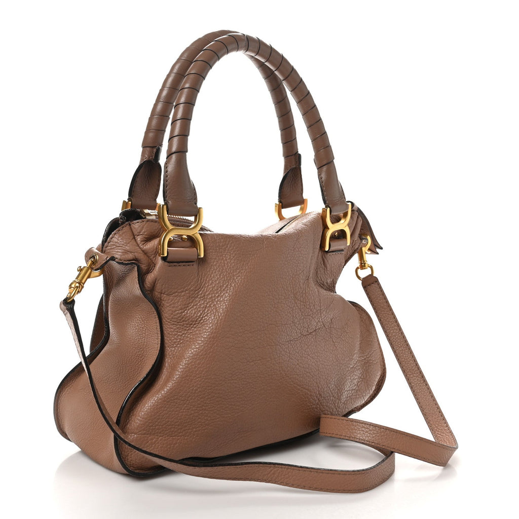 Calfskin Medium Marcie Satchel  Anemone Pink
